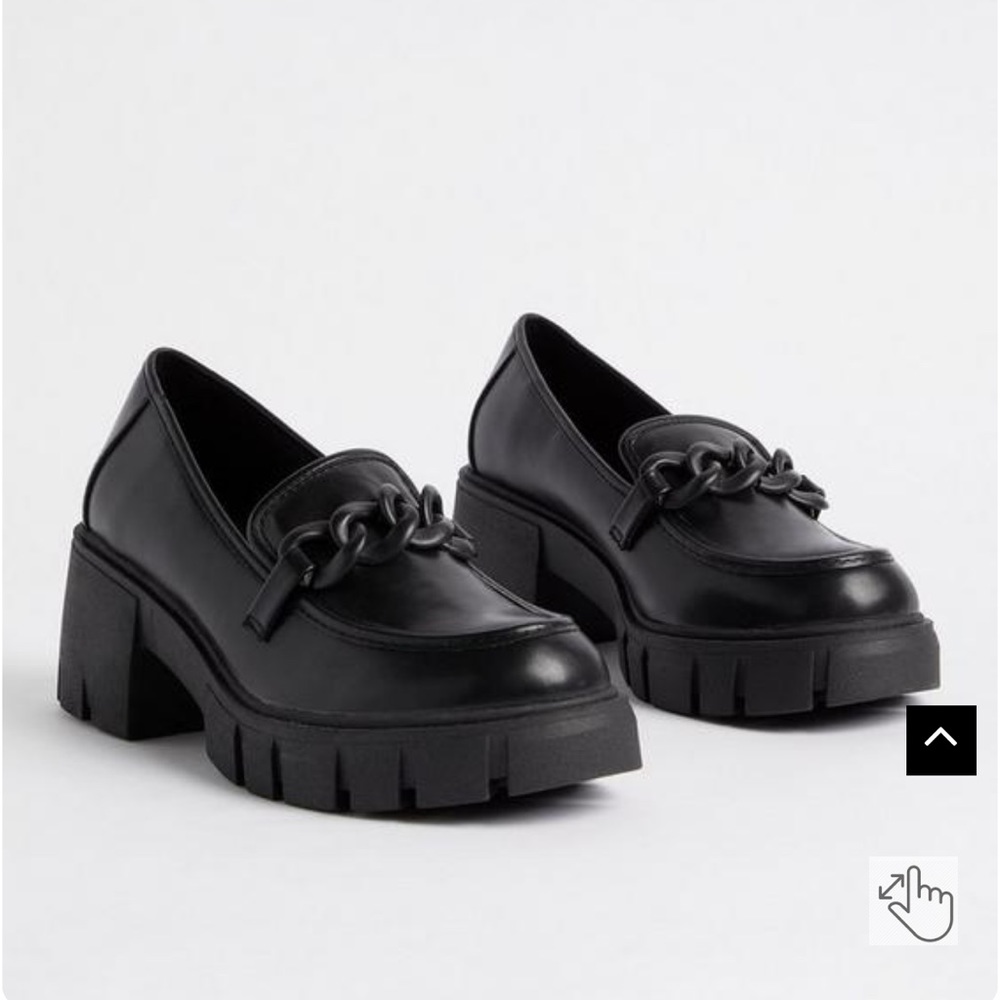 Torrid Chunky Loafer Black Size 9 WW (Wide Width)